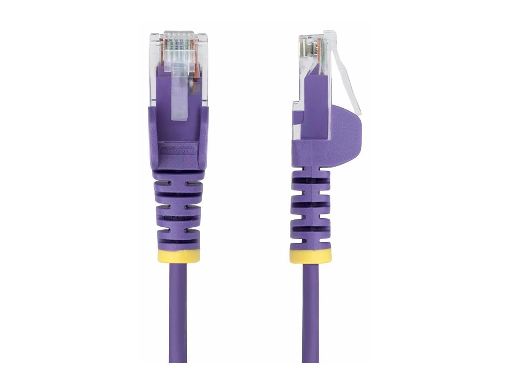 StarTech.com 10ft Purple Slim CAT6 Ethernet Cable, Snagless, 28AWG, LSZH - Patch cable - RJ-45 (M) to RJ-45 (M) - 10 ft - 0.1 N6PAT10PLS