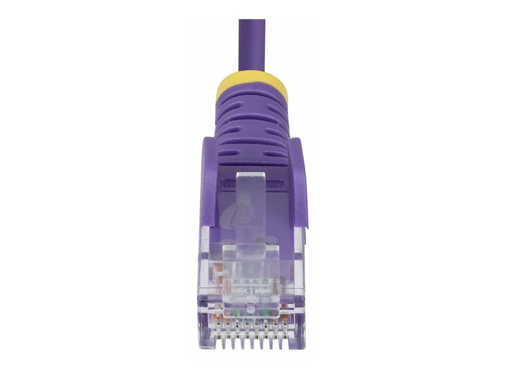 StarTech.com 10ft Purple Slim CAT6 Ethernet Cable, Snagless, 28AWG, LSZH - Patch cable - RJ-45 (M) to RJ-45 (M) - 10 ft - 0.1 N6PAT10PLS