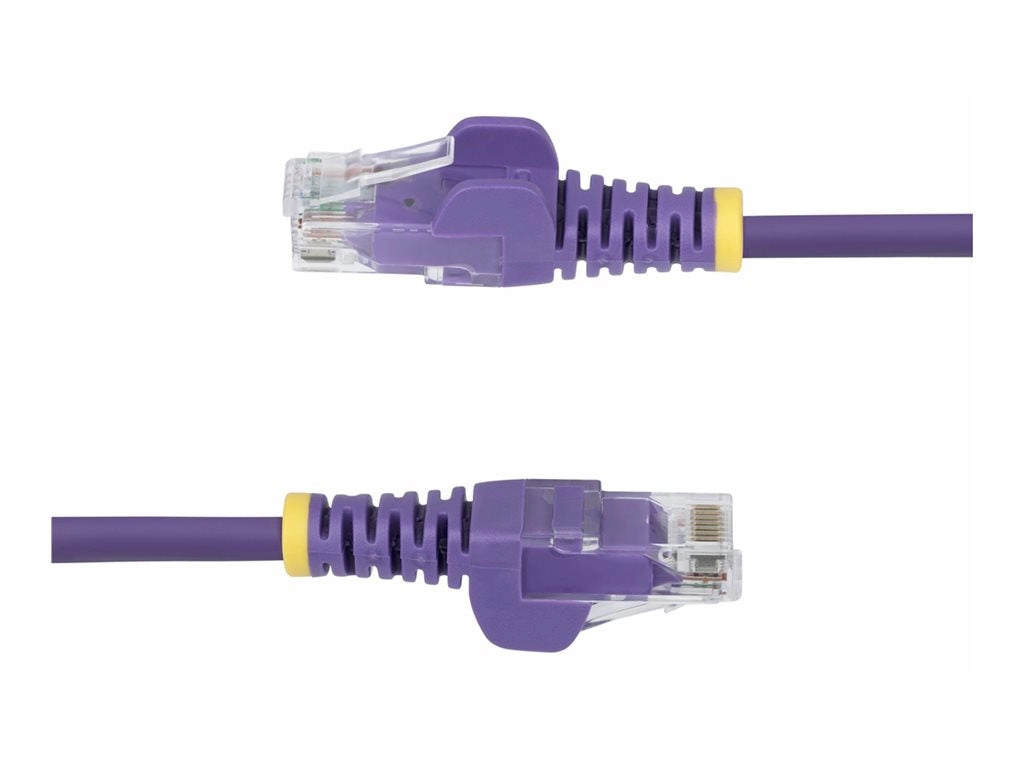 StarTech.com 10ft Purple Slim CAT6 Ethernet Cable, Snagless, 28AWG, LSZH - Patch cable - RJ-45 (M) to RJ-45 (M) - 10 ft - 0.1 N6PAT10PLS