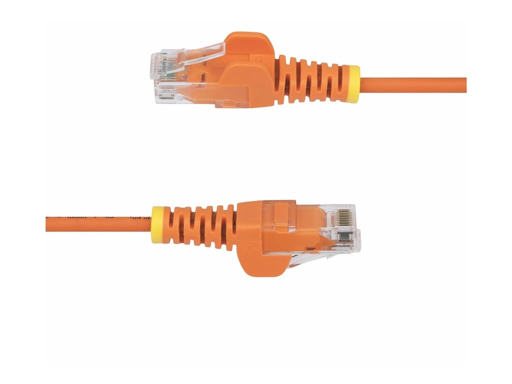 StarTech.com 5ft Orange Slim CAT6 Ethernet Cable, Snagless, 28AWG, LSZH - Patch cable - RJ-45 (M) to RJ-45 (M) - 5 ft - UTP - N6PAT5ORS
