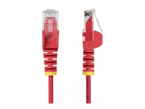 StarTech.com 5ft Red Slim CAT6 Ethernet Cable, Snagless, 28AWG, LSZH - Patch cable - RJ-45 (M) to RJ-45 (M) - 5 ft - 0.1 in - N6PAT5RDS