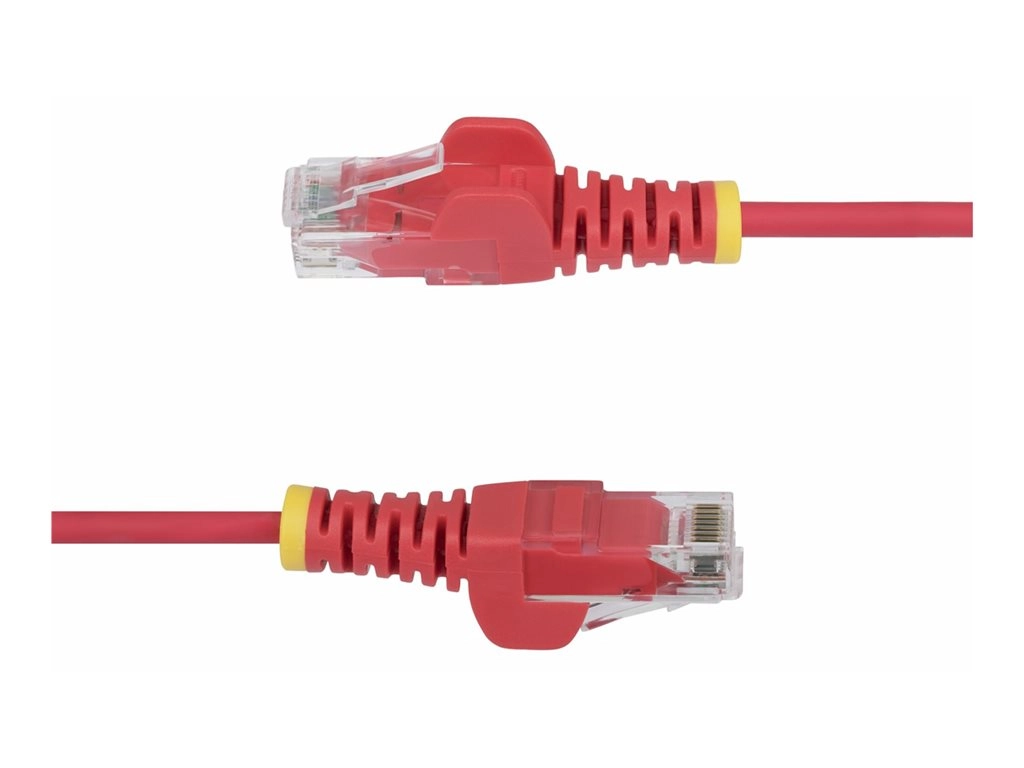 StarTech.com 5ft Red Slim CAT6 Ethernet Cable, Snagless, 28AWG, LSZH - Patch cable - RJ-45 (M) to RJ-45 (M) - 5 ft - 0.1 in - N6PAT5RDS