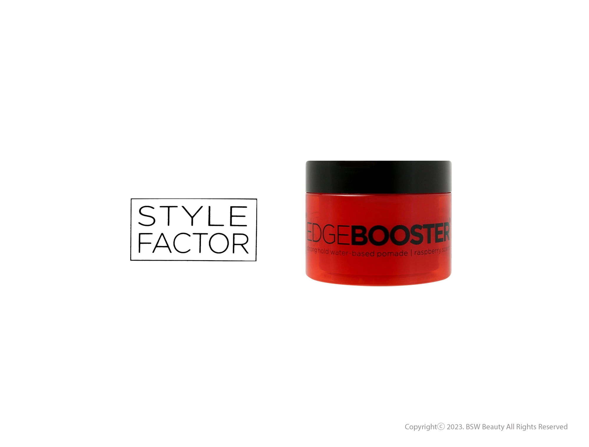 STYLE FACTOR EDGE BOOSTER STRONG HOLD WATER-BASED POMADE 3.38oz / 16.9oz