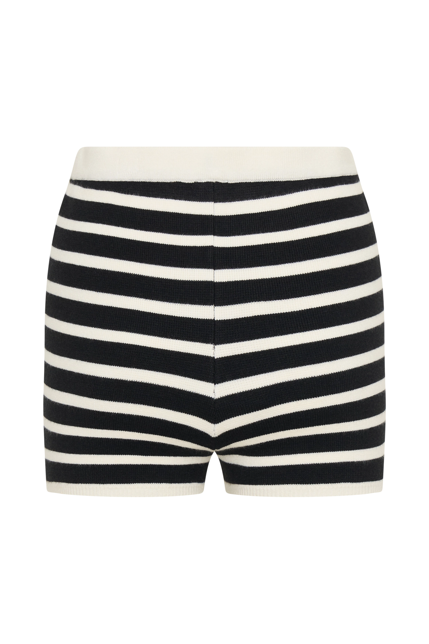 Tabitha Stripe Knit Shorts - Black/White