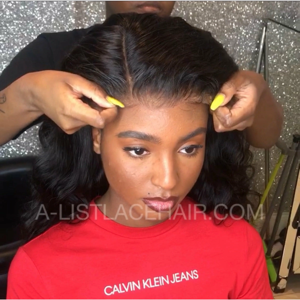 The ANDREA Body Wave Glueless Lace Front Wig – Pre-Plucked HD Lace Wig