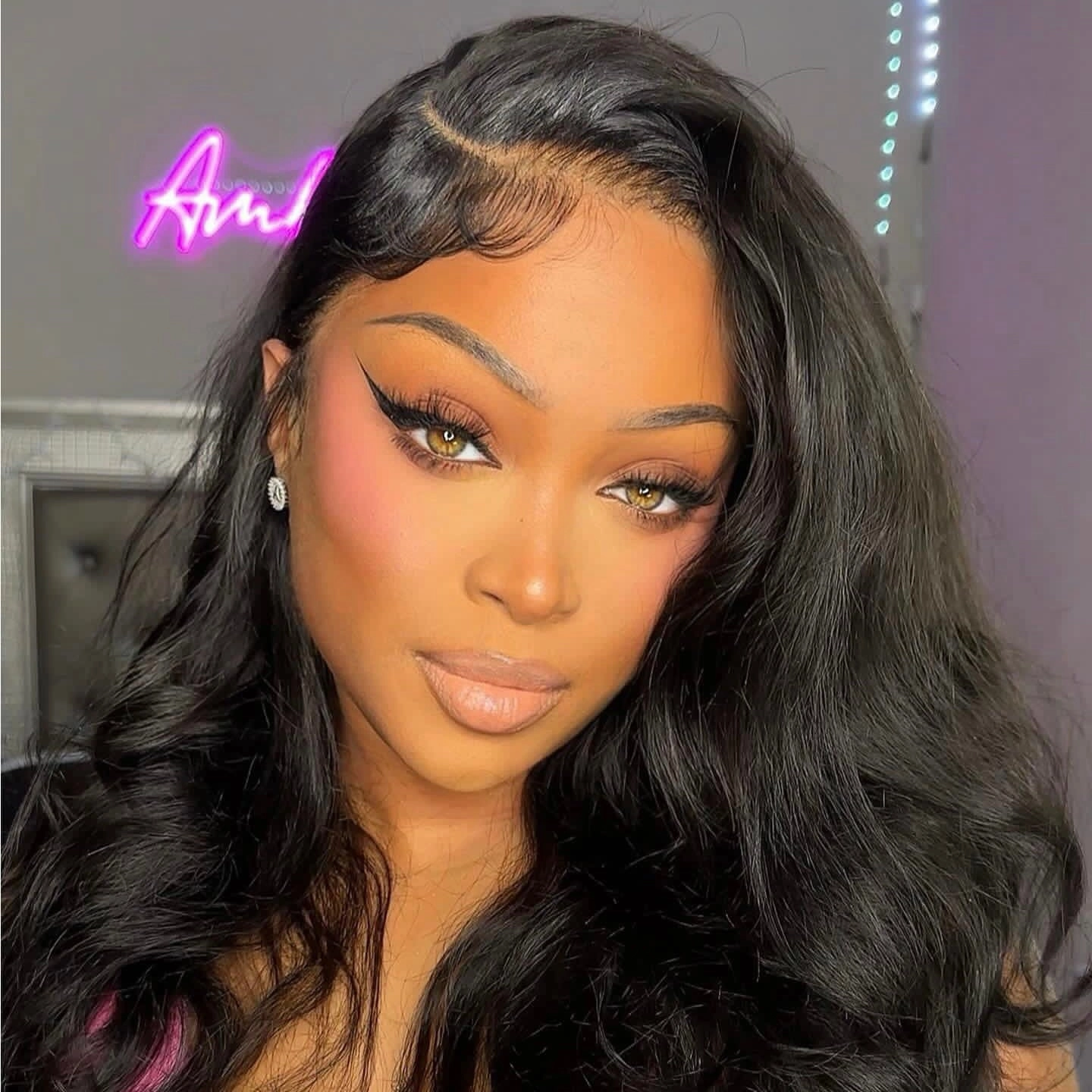 The ANDREA Body Wave Glueless Lace Front Wig – Pre-Plucked HD Lace Wig
