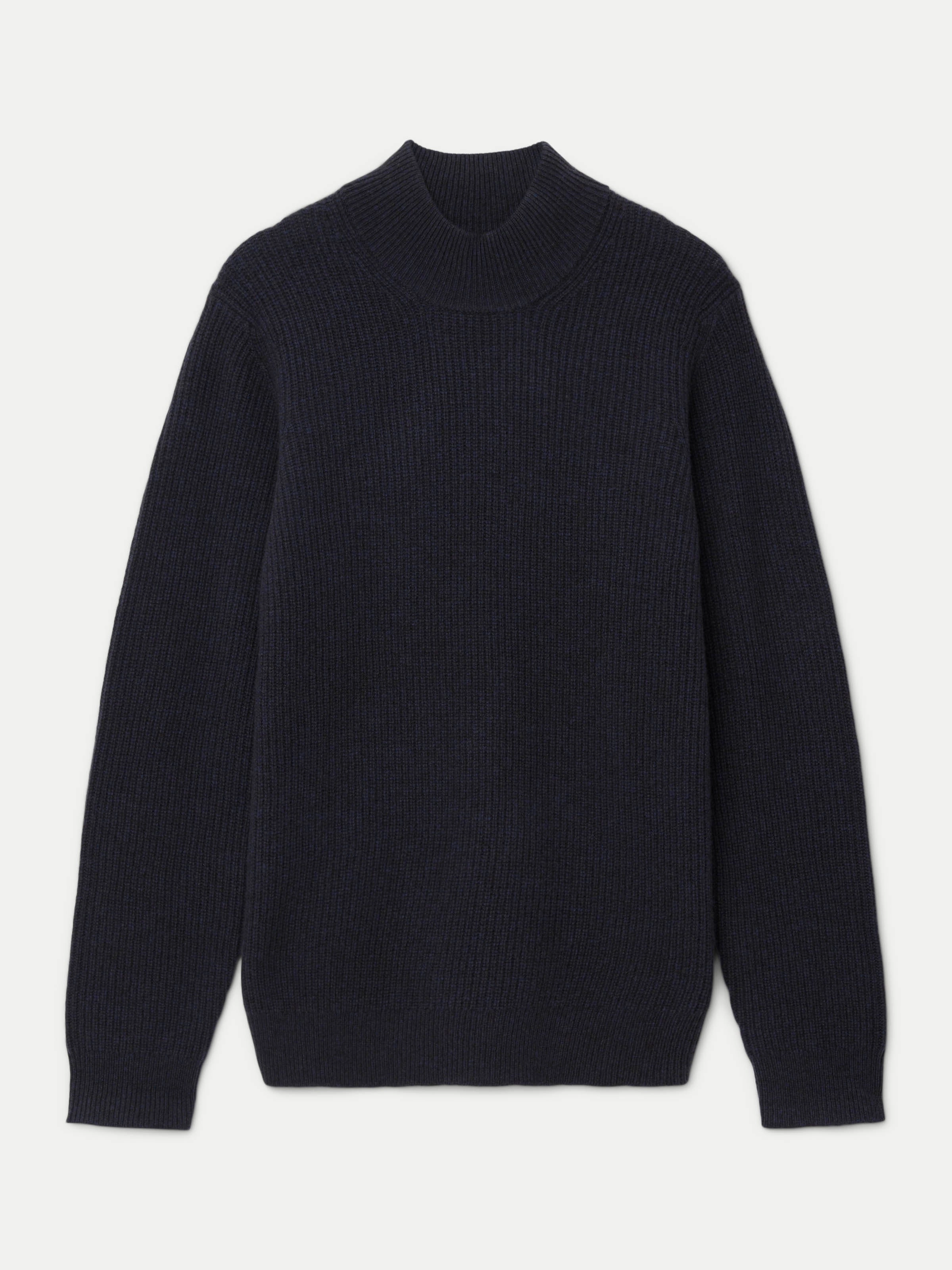 The Yak Wool Mock Neck  in Navy