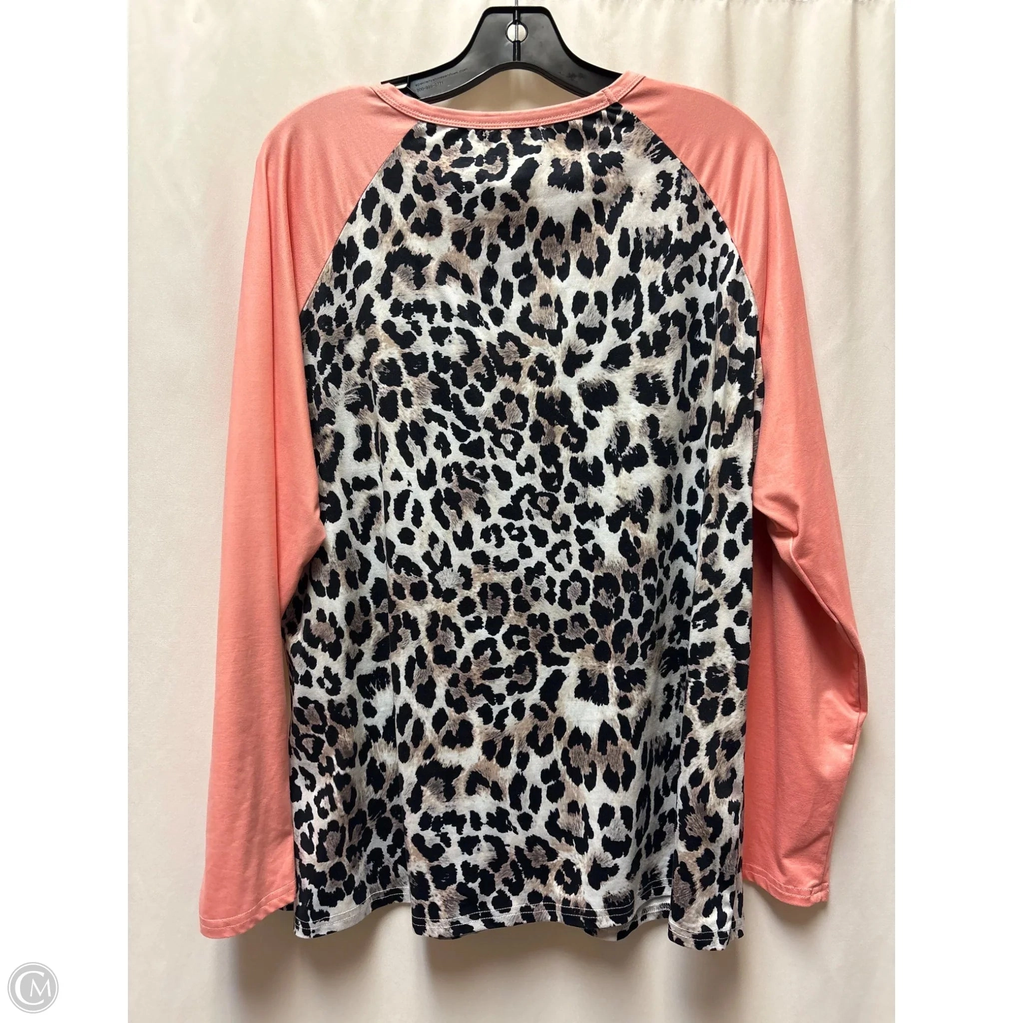 Top Long Sleeve By Clothes Mentor In Peach, Size: Xl