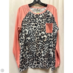 Top Long Sleeve By Clothes Mentor In Peach, Size: Xl
