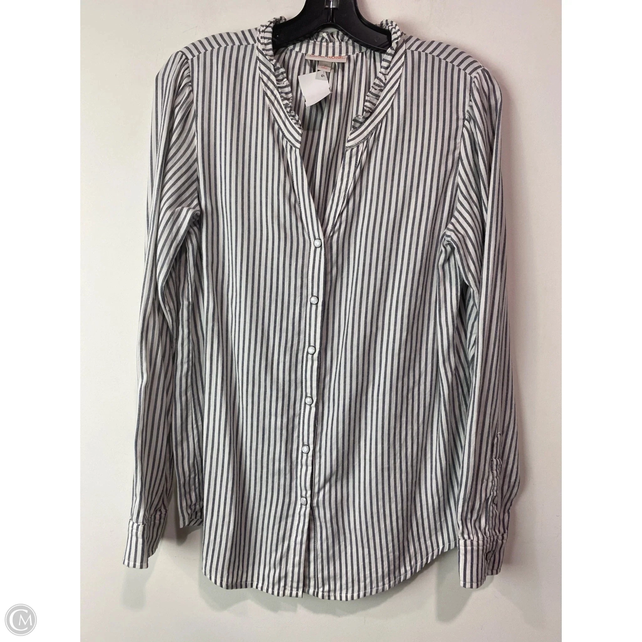 Top Long Sleeve By Knox Rose In Blue, Size: S