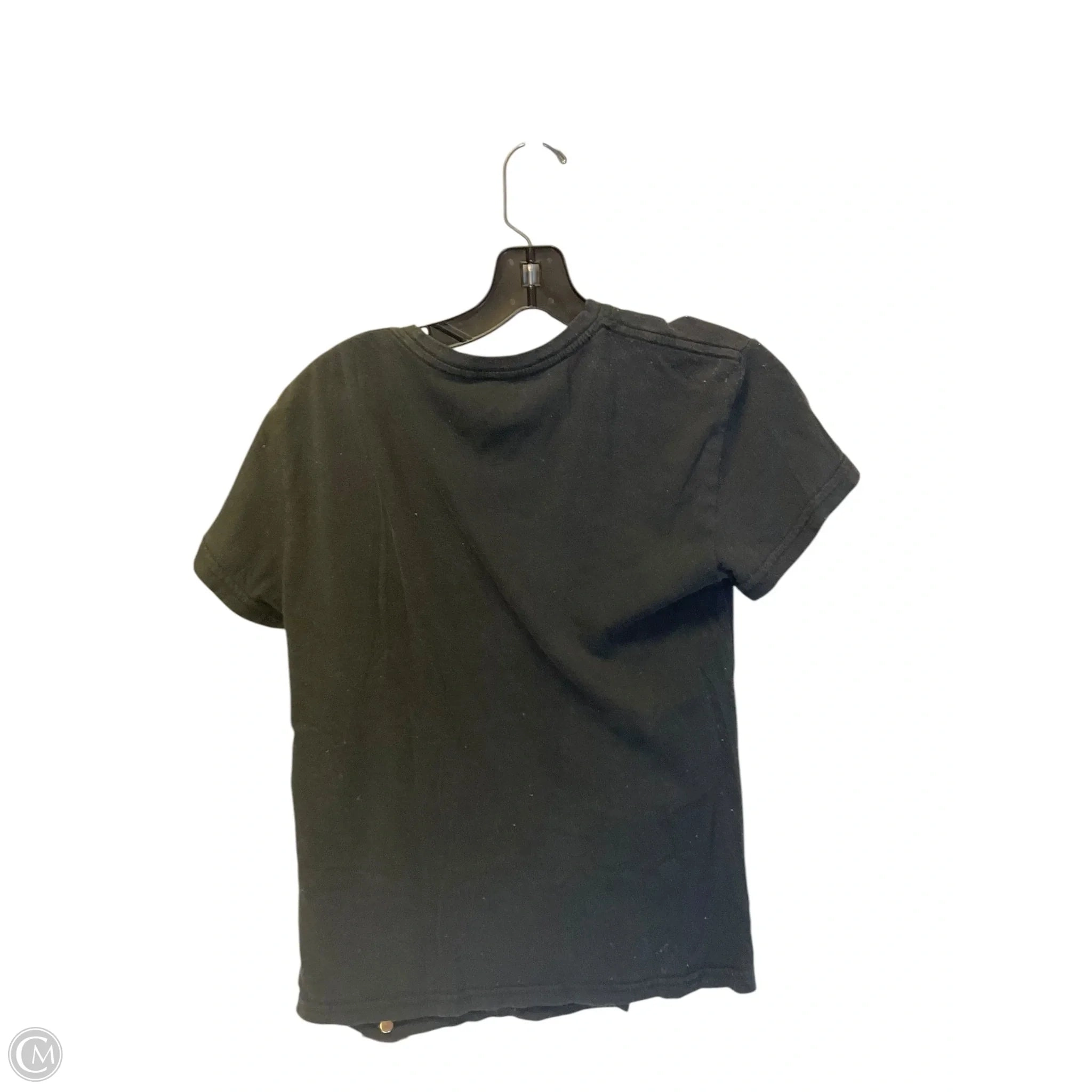 Top Short Sleeve By Clothes Mentor In Black, Size: M