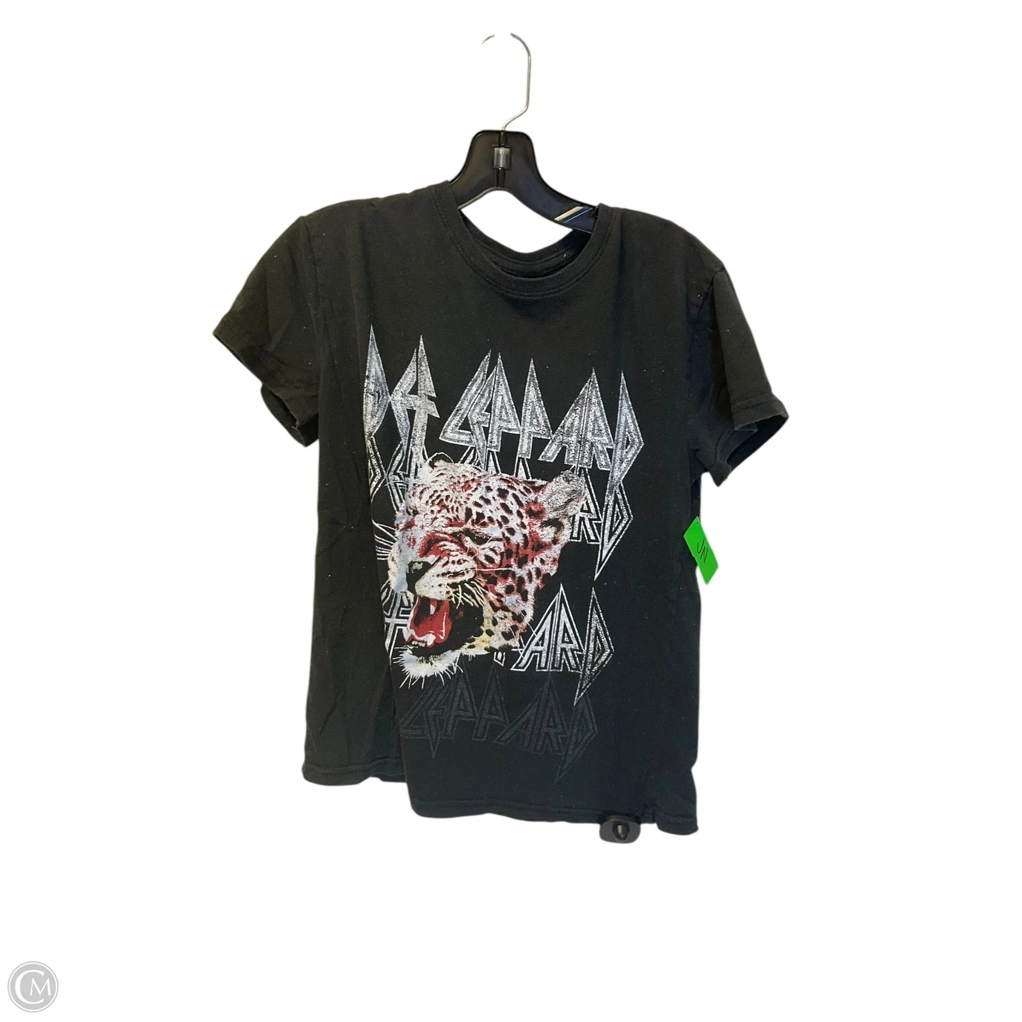 Top Short Sleeve By Clothes Mentor In Black, Size: M