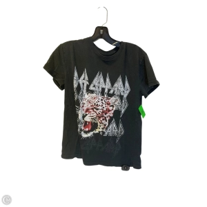Top Short Sleeve By Clothes Mentor In Black, Size: M
