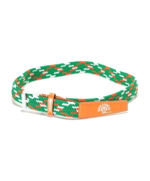 Unisex Drawl Braided Belt Green