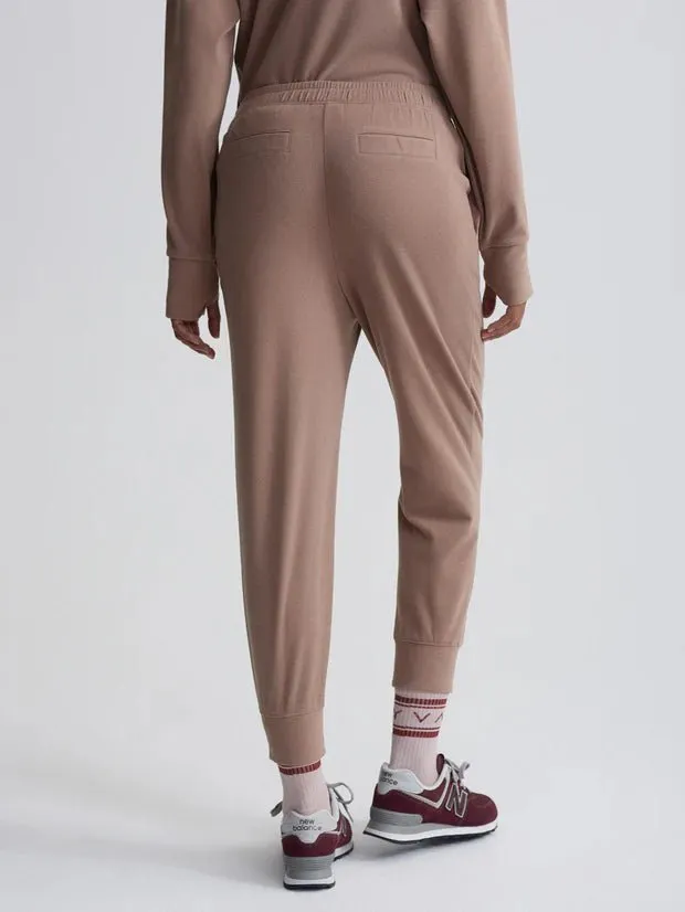 Varley - Shadow Rose Marl Brushed Rib Slim Cuff Pant 25