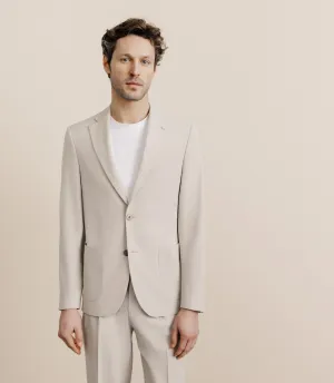 Veste en tissu armuré mastic