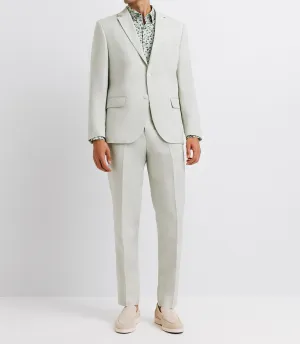 Veste ville 100% lin vert eau