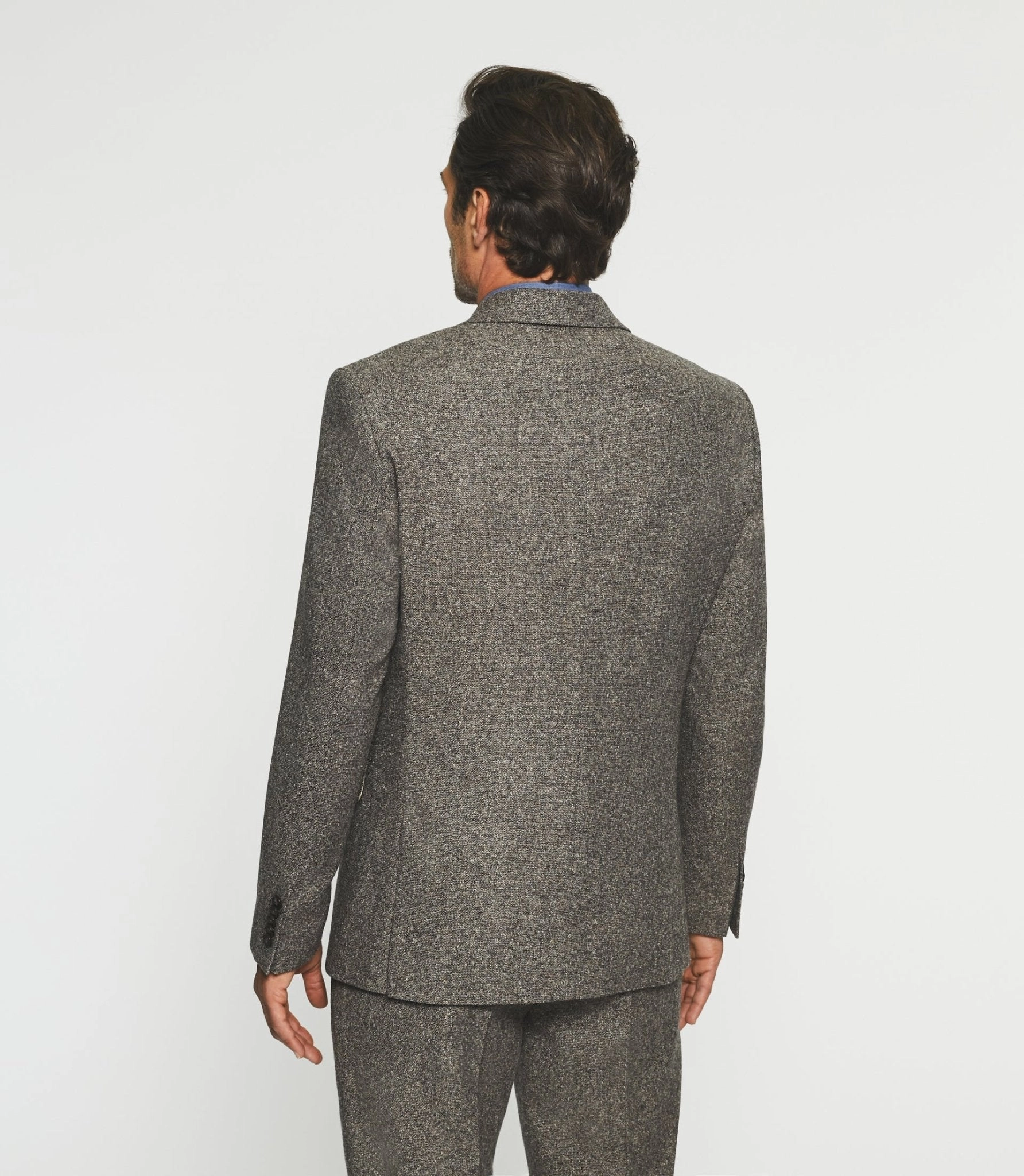 Veste ville en tweed marron SABLE