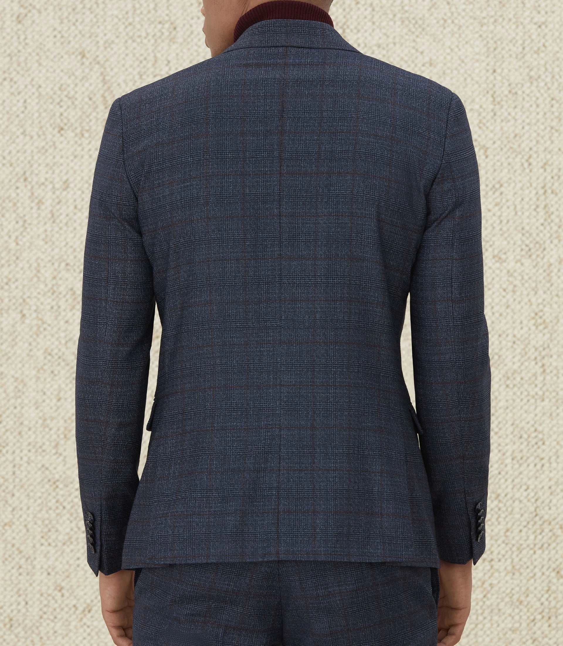 Veste ville Prince de Galles bleu Eclatant