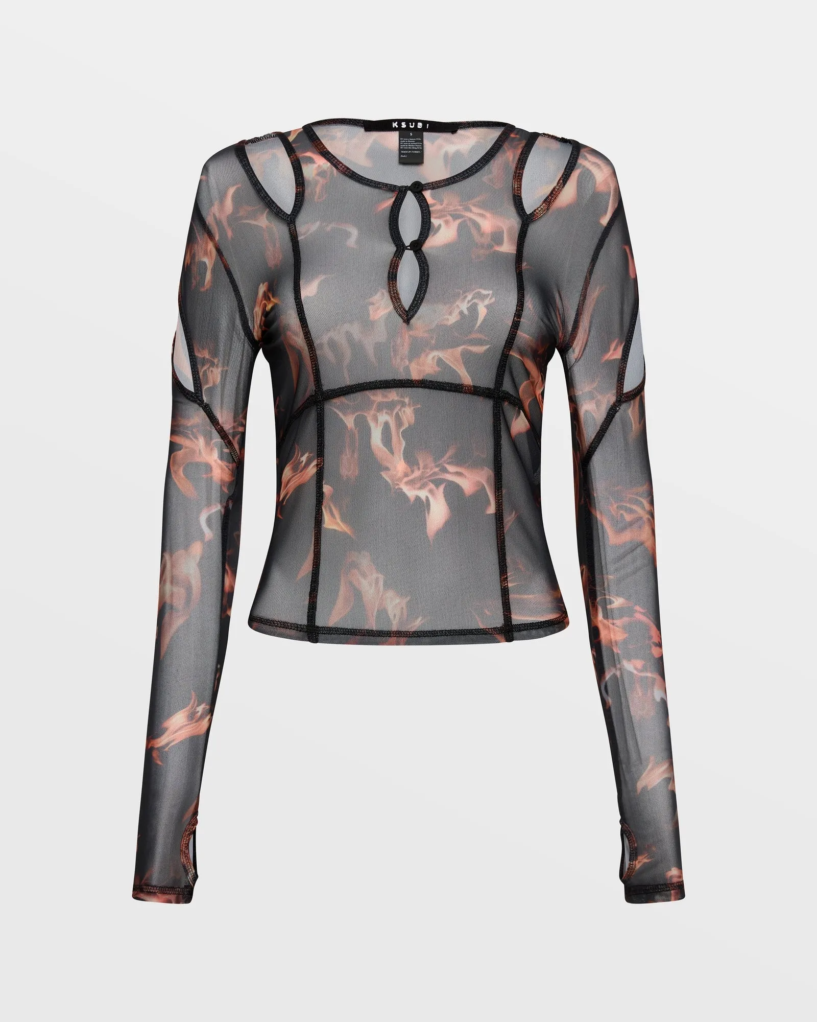 VOID MESH LS TOP CONSUMED